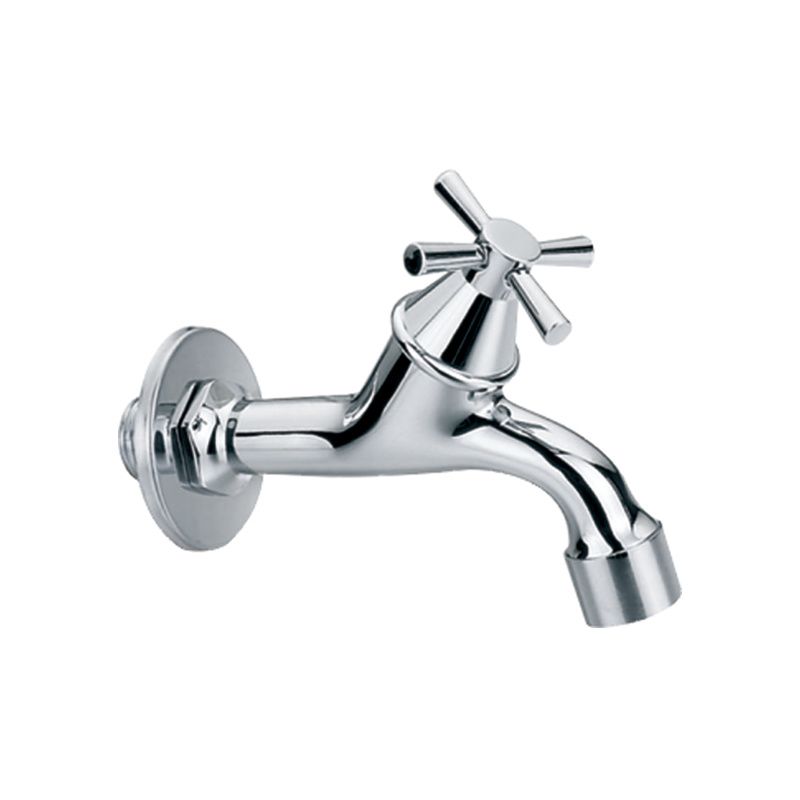 Angle Chrome Plate Brass Tap Quarter Bibcock for Water Supply