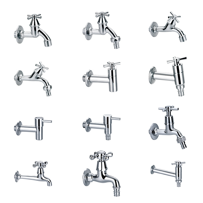 Chrome Plate Garden Straight Hose Connection Tap Bathroom Brass Bibcock