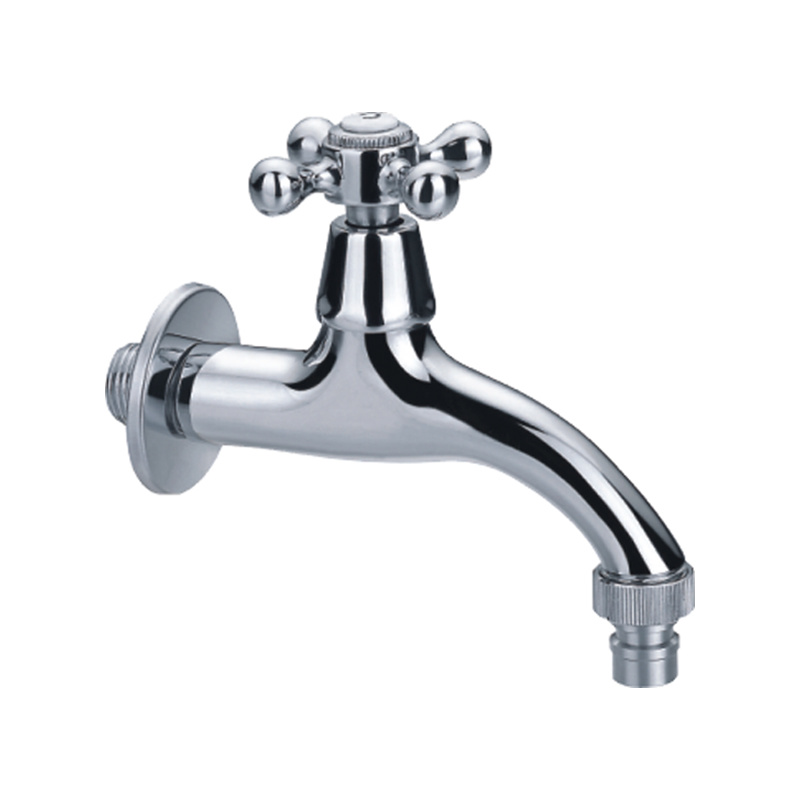 Hose Connection Chrome Plate Quarter Handle Garden Tap Brass Bibcock