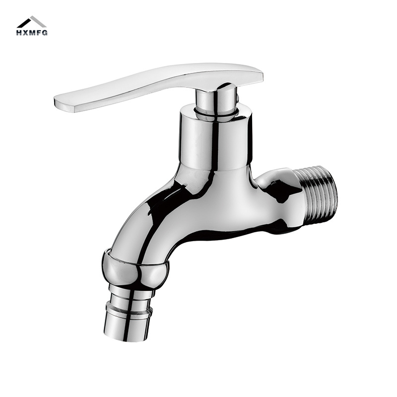 Lever Handle Brass Chrome Plate Male 1/2