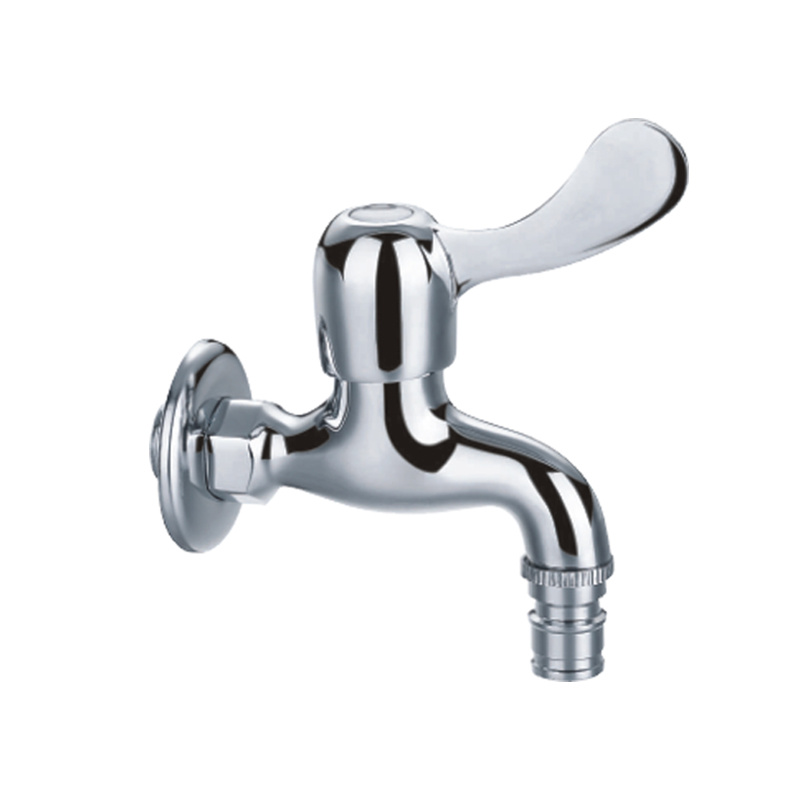 Chrome Plate Brass Garden Tap Silver Bibcock with Hose Connection