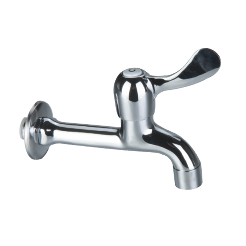 Silver Straight Brass Tap Chrome Plate Bibcock for Water Supply